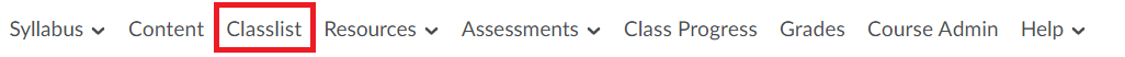 Navbar_Classlist
