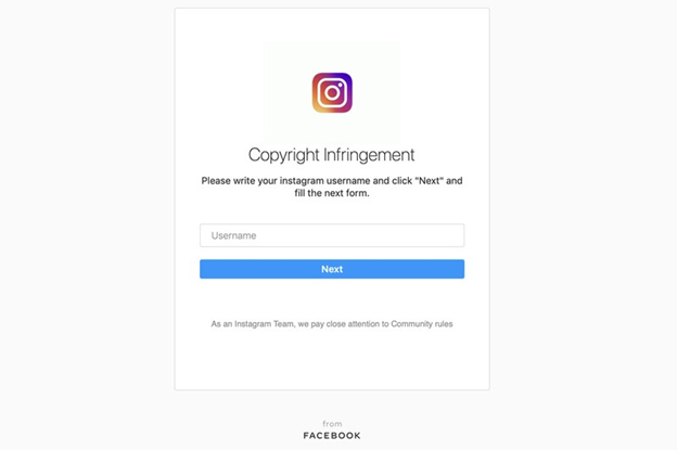 A screenshot of a fake Instagram login page