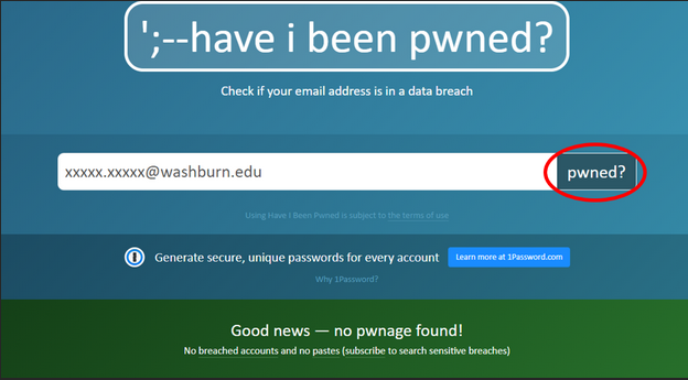 have i been pwned site landing page